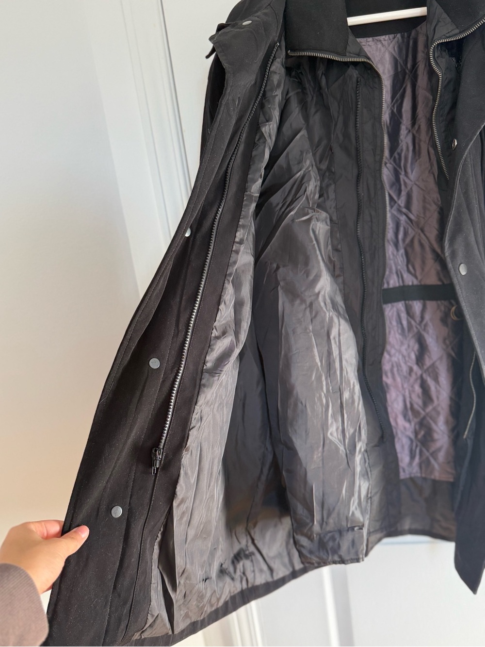 Calvin Klein Men’s Black Coat Size 46R Removable Quilted Liner - Picture 5 of 9